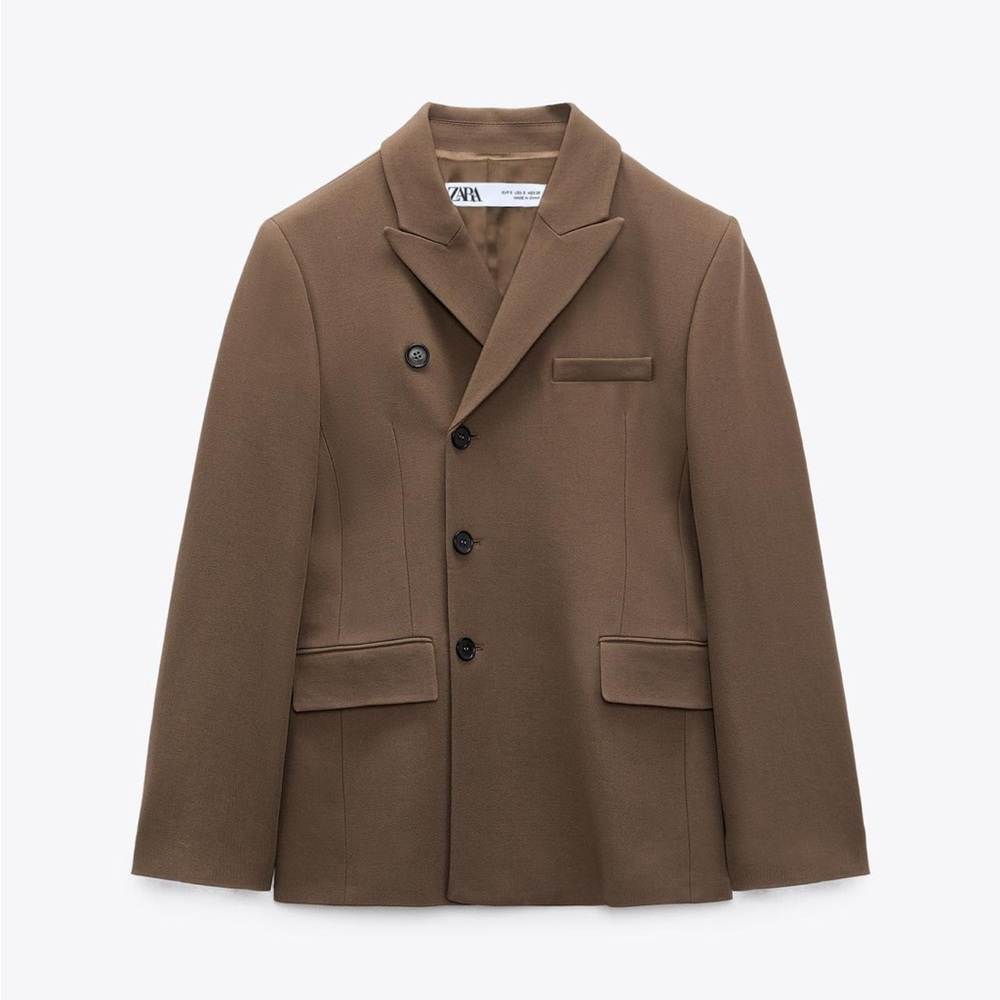 Zara DOUBLE BREASTED BLAZER LIMITED EDITION